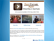 Tablet Screenshot of firstcalvaryofrockhill.org